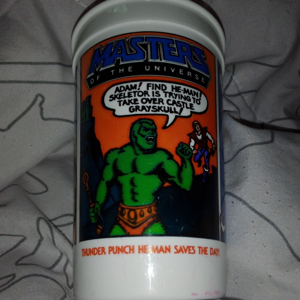 Masters Of The Universe 1985 He-Man Pepsi Burger King Comic Collector Cup - Picture 6 of 8